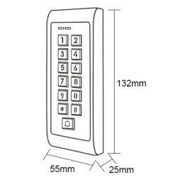 Szyfrator S14K-WIFI Wymiary